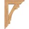Ekena Millwork Merced Traditional Smooth Bracket w/ Offset Brace, Western Red Cedar, 5 1/2"W x 18"D x 26"H BKT0604X18X26MRC01SWR - alternate 4
